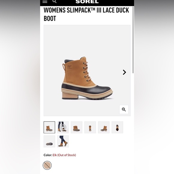 SOREL SLIMPACK II LACE DUCK BOOT Like new 8.5 original box - Picture 2 of 12